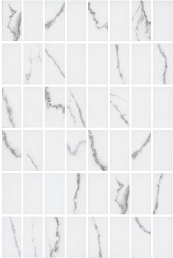 фото MM8380 Мираколи мозаичный белый глянцевый 20x30x0,69 декор КЕРАМА МАРАЦЦИ