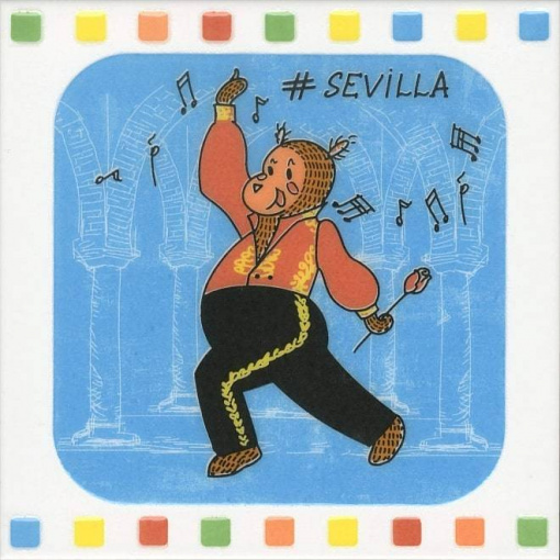 Фото NT/A266/5009 Большое путешествие Seville 20*20 декор КЕРАМА МАРАЦЦИ