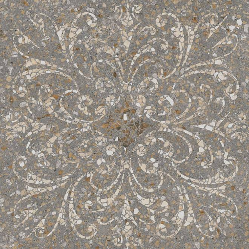 фото SG632300R Терраццо коричневый декорированный обрезной 60x60 керамогранит КЕРАМА МАРАЦЦИ
