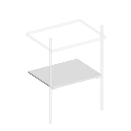 PRO.sh.55/WHT.M Полка Pro/Про 55 см, белая матовая КЕРАМА МАРАЦЦИ фото PRO.sh.55/WHT.M Полка Pro/Про 55 см, белая матовая КЕРАМА МАРАЦЦИ