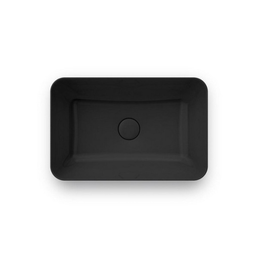 PLR.NN.wb.55/BLK.M Раковина Plaza/Плаза 55х36 см накладная без отвер. под смеситель c дон. клапаном, черна КЕРАМА МАРАЦЦИ фото PLR.NN.wb.55/BLK.M Раковина Plaza/Плаза 55х36 см накладная без отвер. под смеситель c дон. клапаном, черна КЕРАМА МАРАЦЦИ