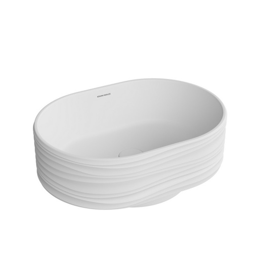 фото SA.wb.50/WHT.M Раковина ARTBASIN Sabbia/АртБэйзин Саббья накладная 50, белая матовая КЕРАМА МАРАЦЦИ