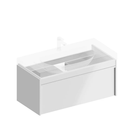 MOD.100.1+1/WHT Тумба Modula/Модула подвесная 100 с ящиком 1+1, белая глянцевая КЕРАМА МАРАЦЦИ фото MOD.100.1+1/WHT Тумба Modula/Модула подвесная 100 с ящиком 1+1, белая глянцевая КЕРАМА МАРАЦЦИ