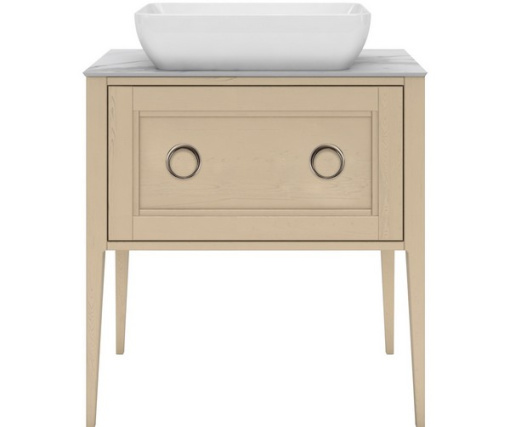 фото PL.CN.80.1+1/CAP.M Тумба Plaza Classic Neo/Плаза Классик Нео напольная 1+1 ящик 80, капучино матовый КЕРАМА МАРАЦЦИ