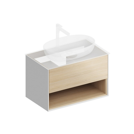 PLB.M.80.1/OAK.V Тумба Plaza Modern/Плаза Модерн подвесная 80 дуб виченца 1 ящик + полка КЕРАМА МАРАЦЦИ фото PLB.M.80.1/OAK.V Тумба Plaza Modern/Плаза Модерн подвесная 80 дуб виченца 1 ящик + полка КЕРАМА МАРАЦЦИ