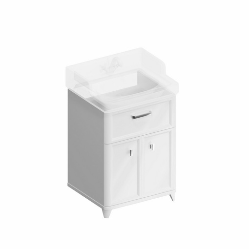 PO.M.60.1/WHT Тумба Pompei/Помпеи напольная с ящиком и дверцами 60, белая глянцевая КЕРАМА МАРАЦЦИ фото PO.M.60.1/WHT Тумба Pompei/Помпеи напольная с ящиком и дверцами 60, белая глянцевая КЕРАМА МАРАЦЦИ