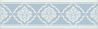 фото STG/B562/6305 Петергоф голубой 25*7,7 керамический бордюр КЕРАМА МАРАЦЦИ