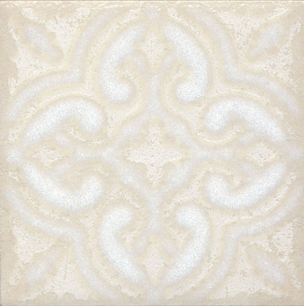 фото STG/B408/1266H Амальфи орнамент белый 9,8*9,8 вставка КЕРАМА МАРАЦЦИ
