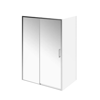 фото LN.140.SD.CR Душевая дверь LINDO, раздвижная с функцией soft close, 140х195, хром КЕРАМА МАРАЦЦИ