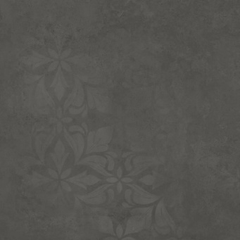 фото KM4040G0091N Хадду серый тёмный матовый декорированный 40,2x40,2x0,8 керамогранит КЕРАМА МАРАЦЦИ