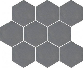 фото SG1002N Тюрен серый темный, полотно 37х31 из 9 частей 12х10,4 керамический гранит КЕРАМА МАРАЦЦИ