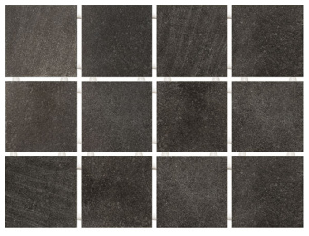 фото 1222H Караоке черный, полотно 29,8х39,8 из 12 частей 9,8х9,8 9.8*9.8 керамический гранит КЕРАМА МАРАЦЦИ