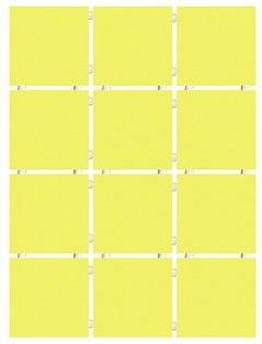 фото 1233 Конфетти желтый блестящий полотно 30х40 из 12 частей 9.9х9.9 КЕРАМА МАРАЦЦИ