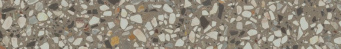 фото KM6060G0011RBT6 Плинтус Бричиола серый матовый обрезной 60x9,5x0,9 КЕРАМА МАРАЦЦИ