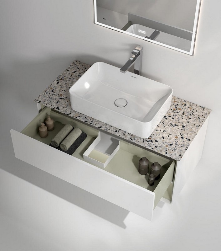 KMPMCb100MSg1 Тумба Plaza Modern/Плаза Модерн подвесная 100, push, 1 ящик, подсветка, белая матовая+шалфей КЕРАМА МАРАЦЦИ фото KMPMCb100MSg1 Тумба Plaza Modern/Плаза Модерн подвесная 100, push, 1 ящик, подсветка, белая матовая+шалфей КЕРАМА МАРАЦЦИ