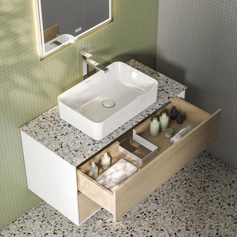 KMPMCb100MVc2 Тумба Plaza Modern/Плаза Модерн подвесная 100, push, 2 ящика, дуб виченца КЕРАМА МАРАЦЦИ фото KMPMCb100MVc2 Тумба Plaza Modern/Плаза Модерн подвесная 100, push, 2 ящика, дуб виченца КЕРАМА МАРАЦЦИ