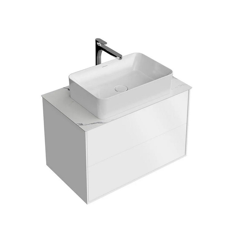 KMPMCb80MWh2 Тумба PLAZA Modern подвесная 80, push, 2 ящика, белая матовая КЕРАМА МАРАЦЦИ фото KMPMCb80MWh2 Тумба PLAZA Modern подвесная 80, push, 2 ящика, белая матовая КЕРАМА МАРАЦЦИ