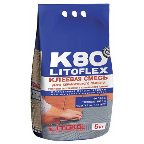 фото LitoFlex K80 Клеевая смесь (5 кг мешок) КЕРАМА МАРАЦЦИ
