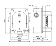 фото 31061KM.00.000 Универсальная внутренняя часть для термостатического смесителя на два потока для душа КЕРАМА МАРАЦЦИ
