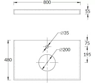 фото CN80.DD506920R Спец. изделие декоративное из керамогранита Про Чементо 80x48, бежевый матовый керам. КЕРАМА МАРАЦЦИ