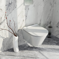 фото KMPMWc53GWh2 Унитаз Plaza Modern/Плаза Модерн подвесной безободковый, с крепежом, белый глянцевый КЕРАМА МАРАЦЦИ