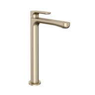 фото Смеситель для раковины OLE однорычажный высокий без донного клапана, золотой атласный КЕРАМА МАРАЦЦИ