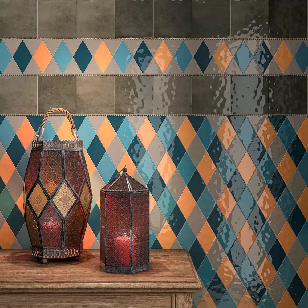 Плитка «Риад»: марокканская геометрия и игра света на глянце