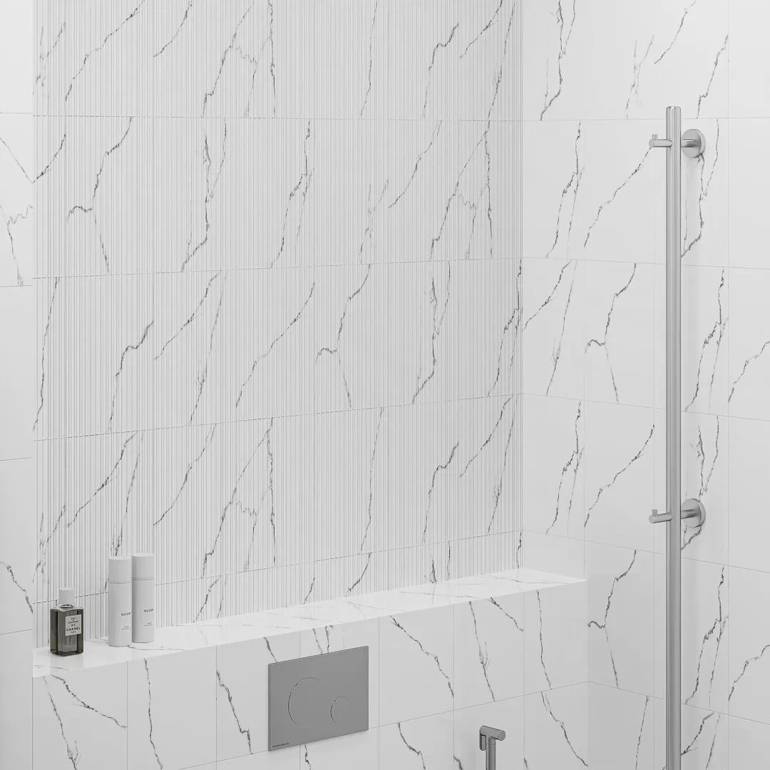 Как мозаичные декоры «Мираколи» работают со светом в белом интерьере Как мозаичные декоры «Мираколи» работают со светом в белом интерьере